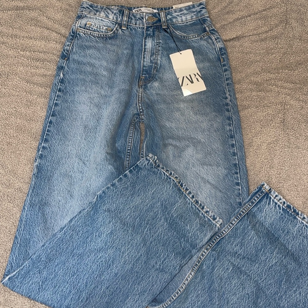 Zara straight leg full length jeans!
